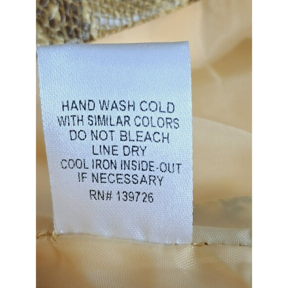 Honey Punch Gold Snake Print Faux Leather Zip Mini Skirt Womens Large - Picture 9 of 9